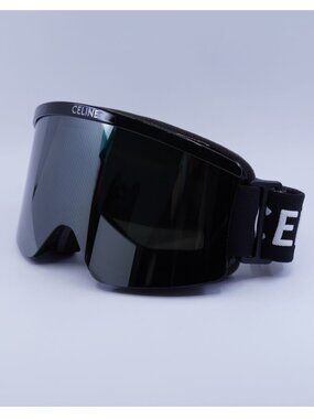 Celine CL40302U SKI MASK 01C Black Shield Frame, Grey Mirror Lenses